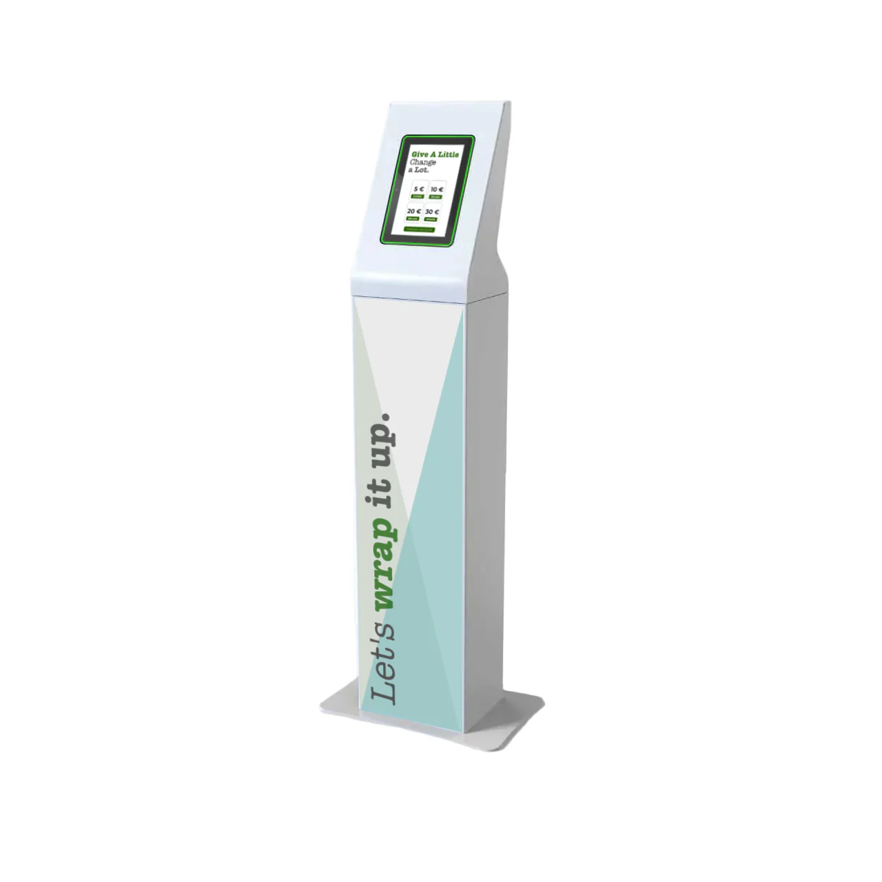 Contactless donation stand